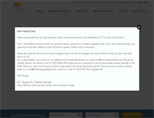 Tablet Screenshot of hanoimorganshotel.com